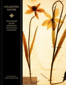 Collecting nature book cover with illustrated flowers