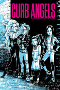 Curb Angles illustrated cover with the four main character girls